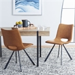Safavieh Mika Wood and Iron Dining Chair in Amber / Black