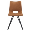 Safavieh Mika Wood and Iron Dining Chair in Amber / Black