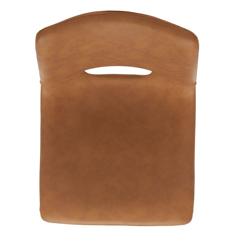 Safavieh Mika Wood and Iron Dining Chair in Amber / Black
