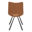 Safavieh Mika Wood and Iron Dining Chair in Amber / Black