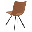 Safavieh Mika Wood and Iron Dining Chair in Amber / Black