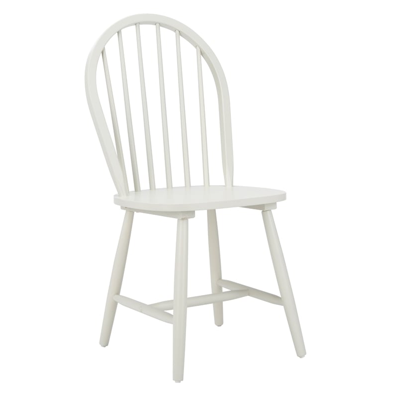 Safavieh Camden Wood Spindle Dining Chair in Off White