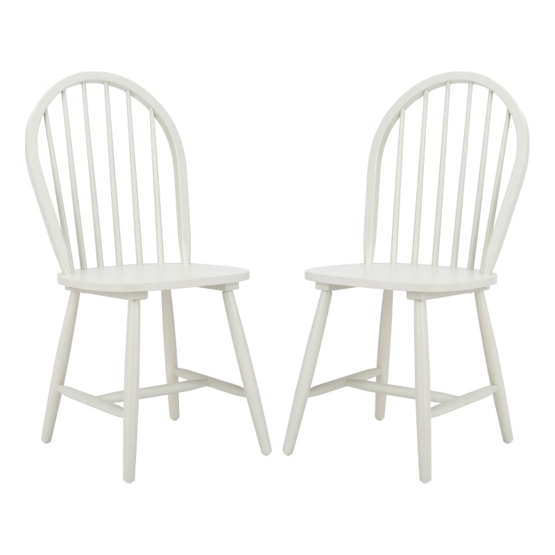 Safavieh Camden Wood Spindle Dining Chair in Off White