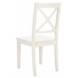 Safavieh Silio X-Back Wood Dining Chair in White