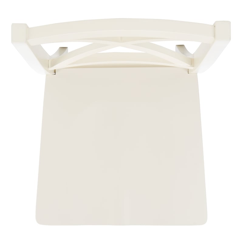 Safavieh Silio X-Back Wood Dining Chair in White