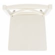 Safavieh Silio X-Back Wood Dining Chair in White
