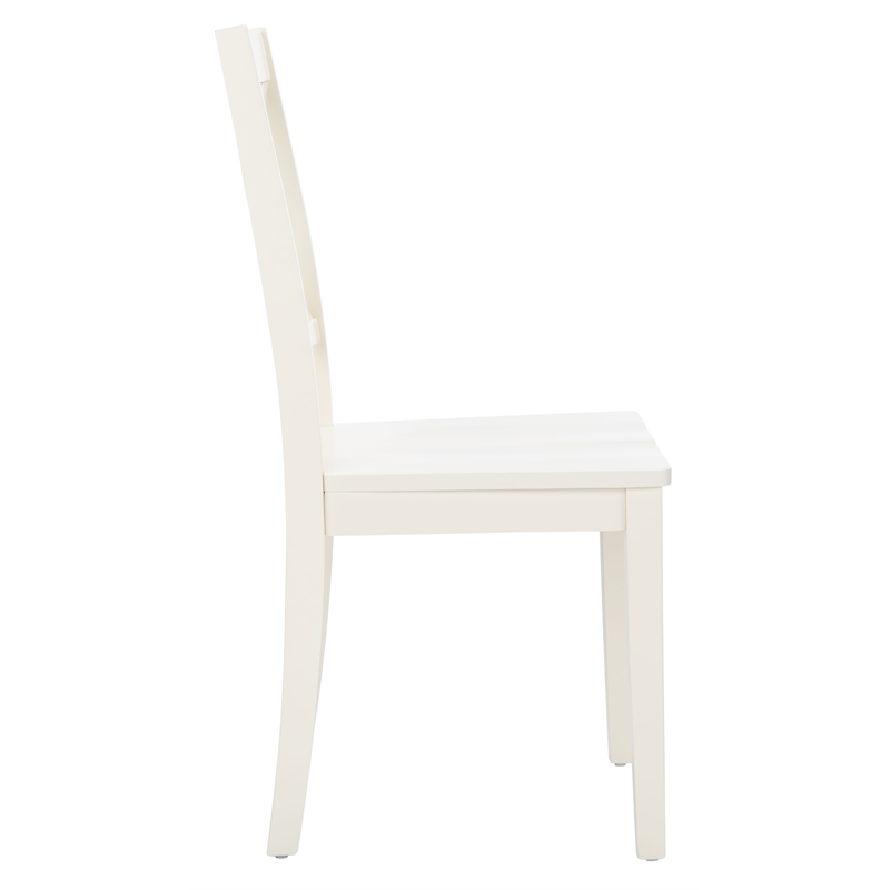 Safavieh Silio X-Back Wood Dining Chair in White