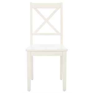 Safavieh Silio X-Back Wood Dining Chair in White
