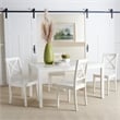 Safavieh Silio X-Back Wood Dining Chair in White