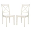 Safavieh Silio X-Back Wood Dining Chair in White