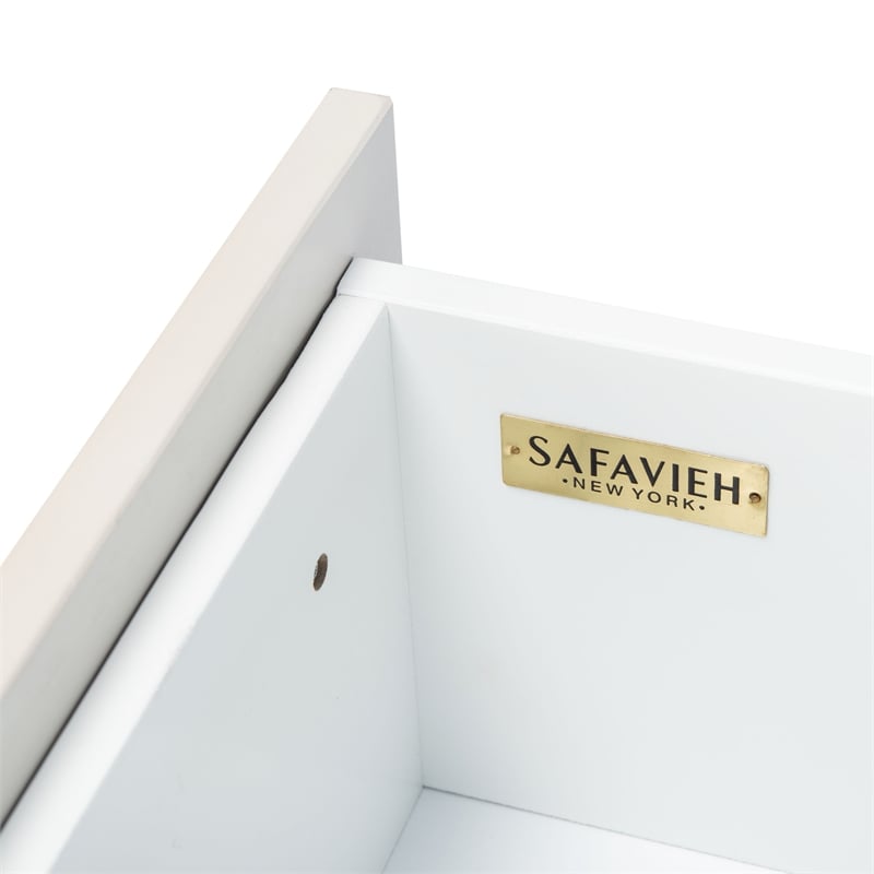 Safavieh Genevieve Wood 3 Drawer Dresser in White