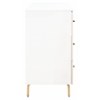 Safavieh Genevieve Wood 3 Drawer Dresser in White