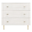 Safavieh Genevieve Wood 3 Drawer Dresser in White
