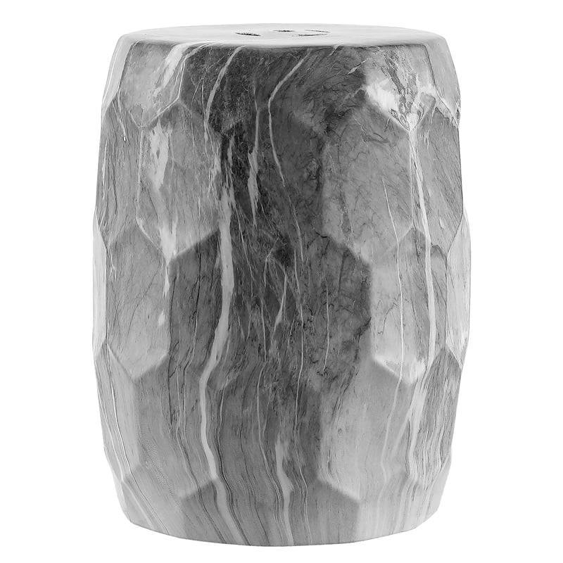 Safavieh Dain Ceramic Garden Stool in Black