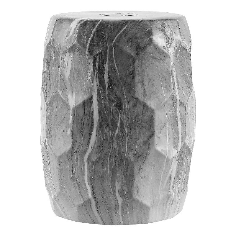 Safavieh Dain Ceramic Garden Stool in Black