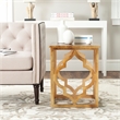 Safavieh Milo Wood End Table in Gold