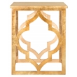 Safavieh Milo Wood End Table in Gold