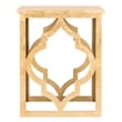 Safavieh Milo Wood End Table in Gold