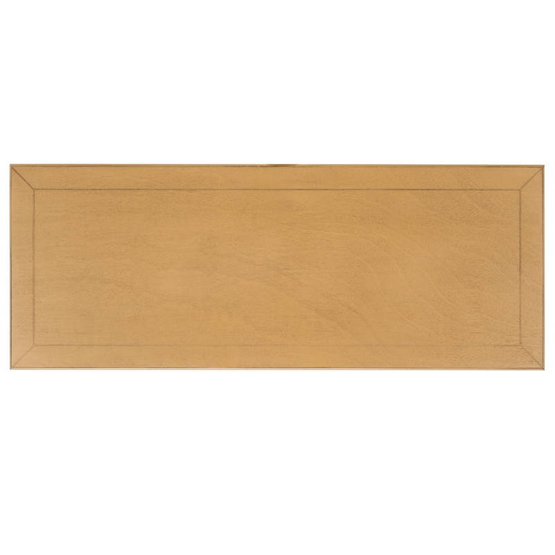 Safavieh Samantha Wood and Metal Console in Camel