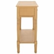 Safavieh Samantha Wood and Metal Console in Camel