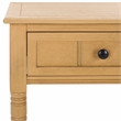 Safavieh Samantha Wood and Metal Console in Camel