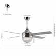 Safavieh Crista Metal and Wood 3Lt 48