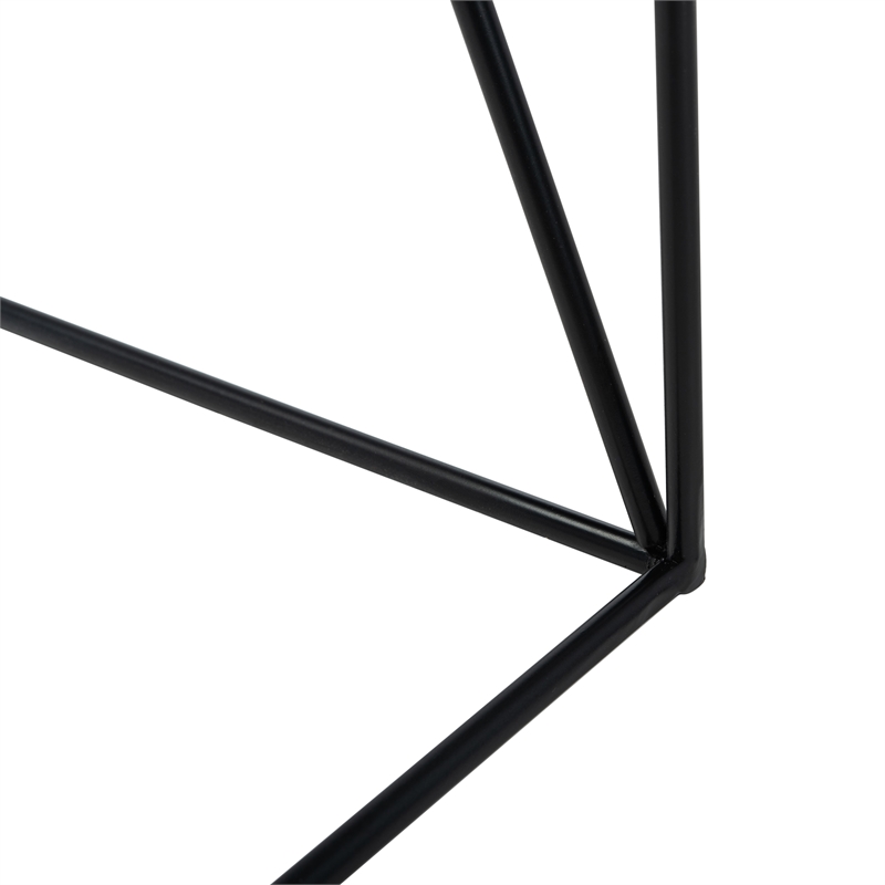 Safavieh Rylee Wood and Metal Rectangle Console Table in Light Brown / Black