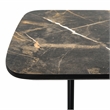 Safavieh Rylee Wood and Metal Rectangle Console Table in Light Brown / Black