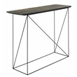 Safavieh Rylee Wood and Metal Rectangle Console Table in Light Brown / Black
