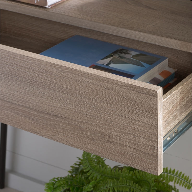 Safavieh Margaux Wood and Metal Console Table in Light Gray / Oak / Black