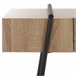Safavieh Margaux Wood and Metal Console Table in Light Gray / Oak / Black