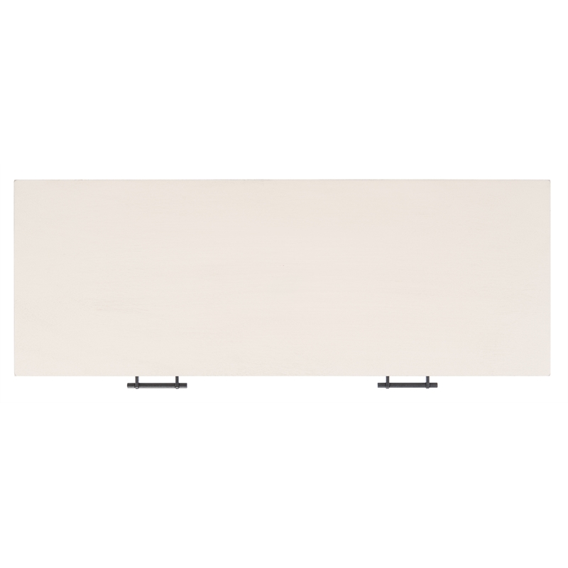 Safavieh Ajana Wood and Metal 2 Drawer Console Table in White