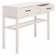 Safavieh Ajana Wood and Metal 2 Drawer Console Table in White