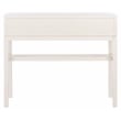 Safavieh Ajana Wood and Metal 2 Drawer Console Table in White / Light Brown