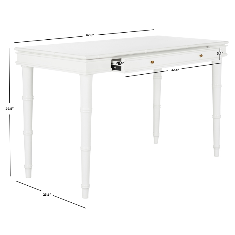 Safavieh Noely Wood Writing Desk in White