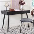 Safavieh O'Dwyer Wood 2 Drawer Desk in Black