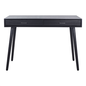 Safavieh O'Dwyer Wood 2 Drawer Desk in Black