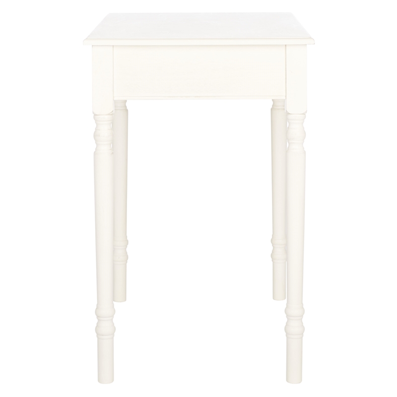 Safavieh Arina Wood and Metal 1 Drawer Desk in White
