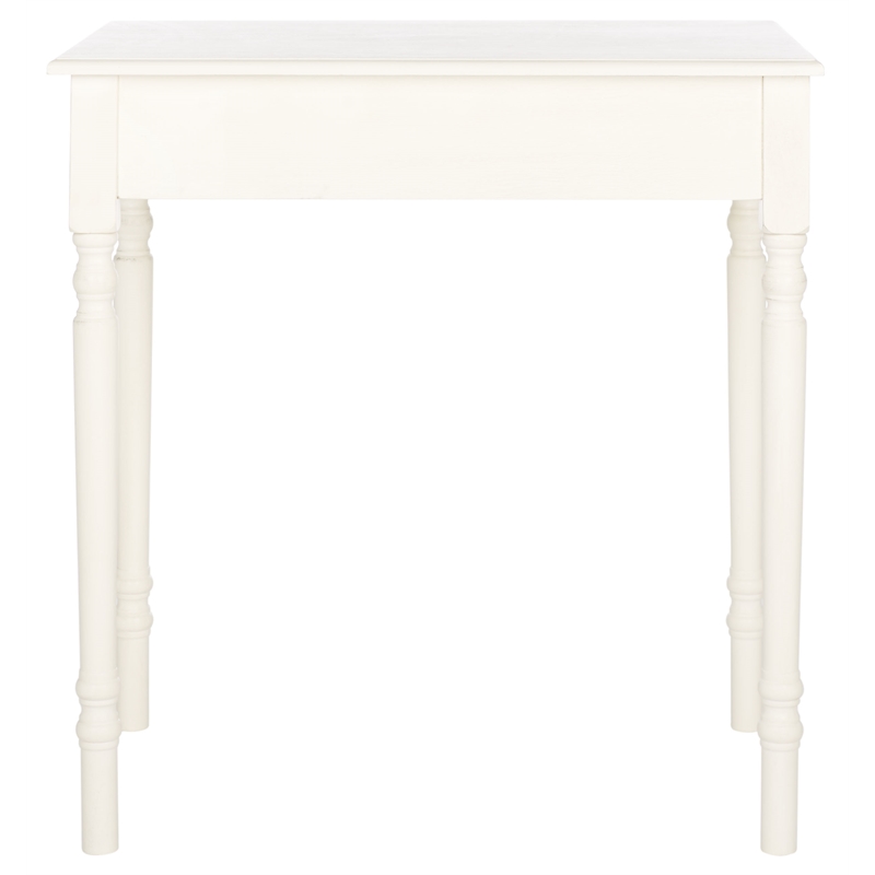 Safavieh Arina Wood and Metal 1 Drawer Desk in White