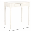 Safavieh Arina Wood and Metal 1 Drawer Desk in White