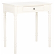 Safavieh Arina Wood and Metal 1 Drawer Desk in White