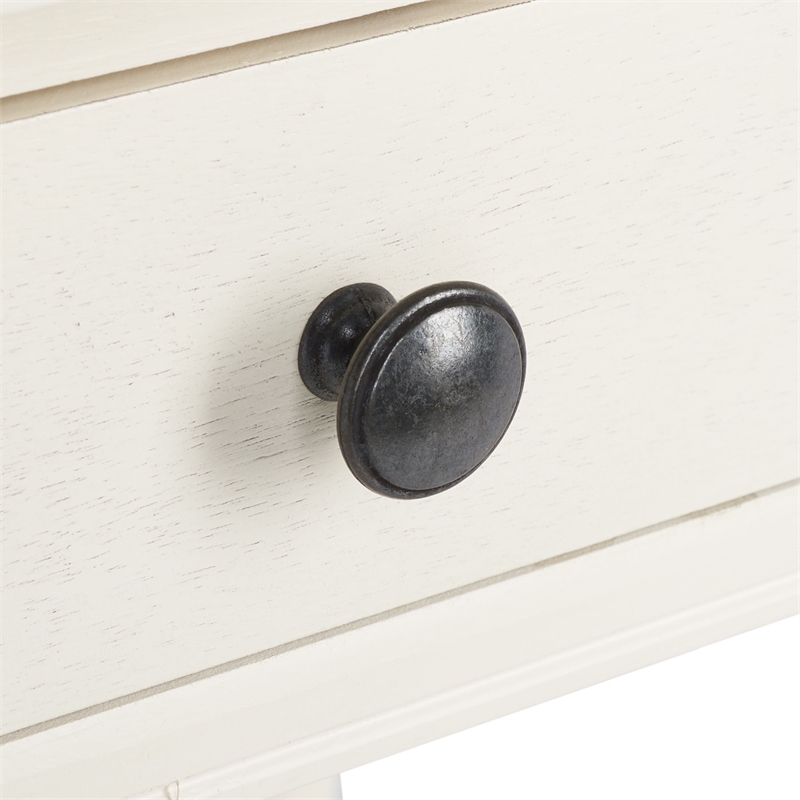 Safavieh Arina Wood and Metal 1 Drawer Desk in White