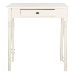 Safavieh Arina Wood and Metal 1 Drawer Desk in White