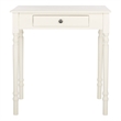 Safavieh Arina Wood and Metal 1 Drawer Desk in White