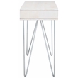 Safavieh Raveena Wood and Iron Desk in White / Silver