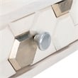 Safavieh Raveena Wood and Iron Desk in White / Silver