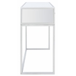 Safavieh Aster Wood and Iron 2 Drawer Mirrored Desk in Silver / Mirror