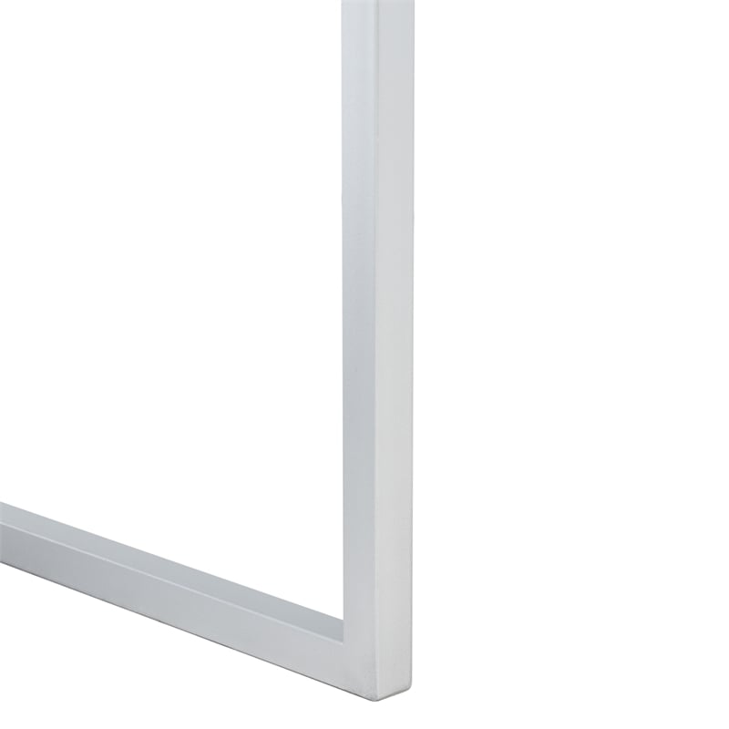 Safavieh Aster Wood and Iron 2 Drawer Mirrored Desk in Silver / Mirror