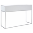 Safavieh Aster Wood and Iron 2 Drawer Mirrored Desk in Silver / Mirror