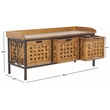 Safavieh Isaac Wood Storage Bench in Oak